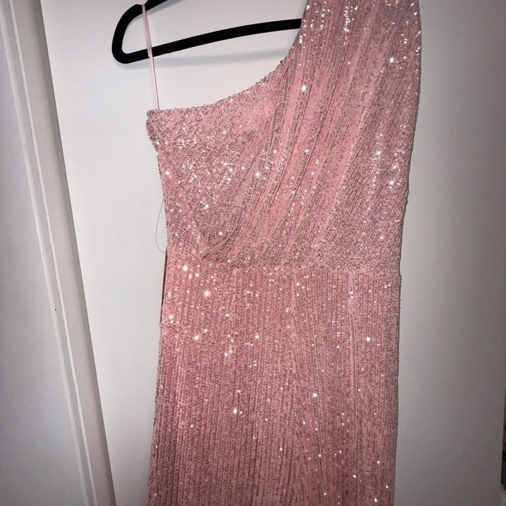 NWT | JAYGODFREY Pink Full-Length One-Shoulder Jumpsuit Size 10 - Picture 11 of 12